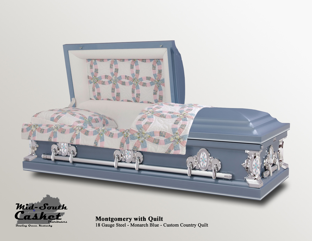 Motgomery Monarch Blue with Quilt